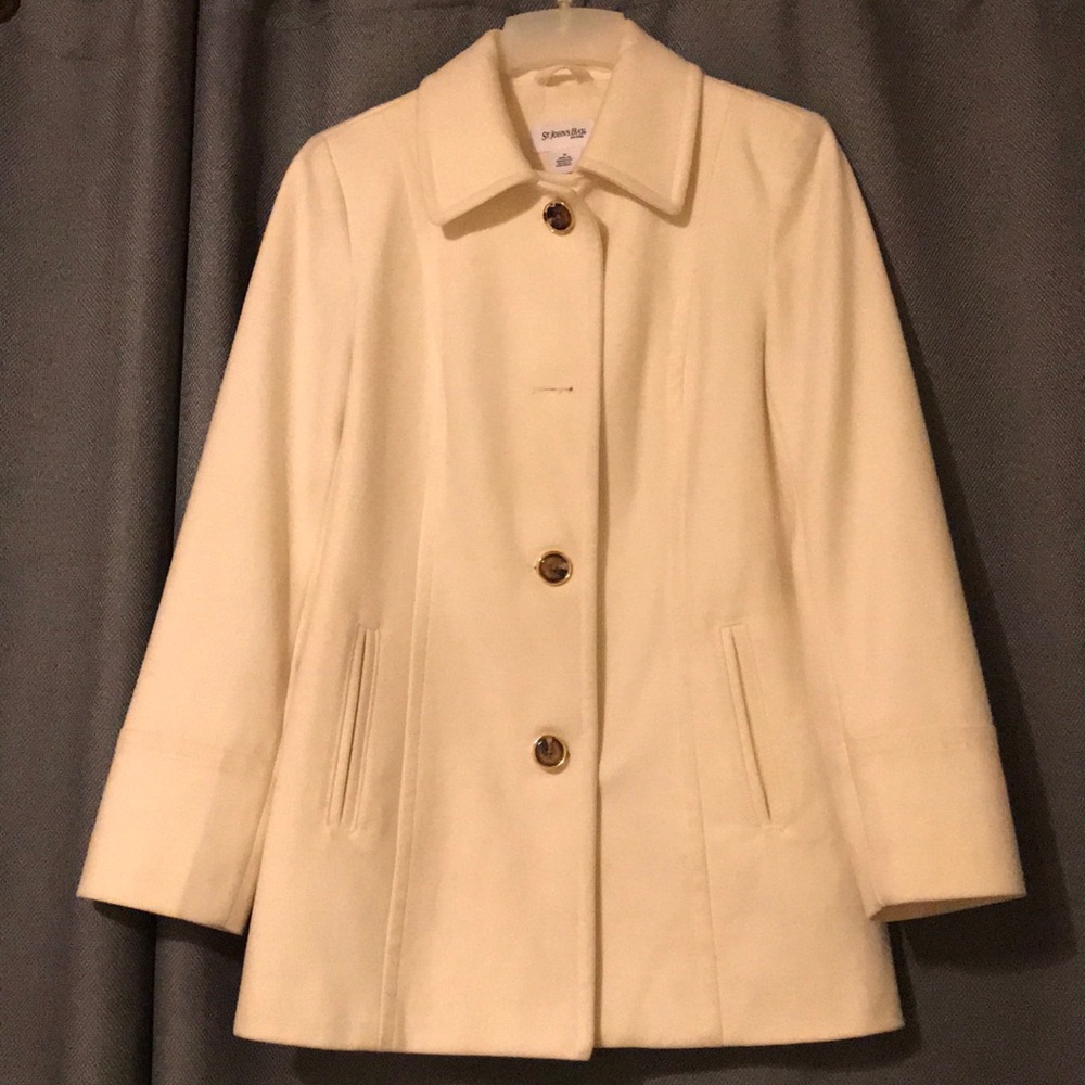 Cream Ivory Pea Coat for Fall/Winter